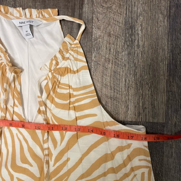 Nine West Beige and White Maxi Dress - Picture 6 of 7